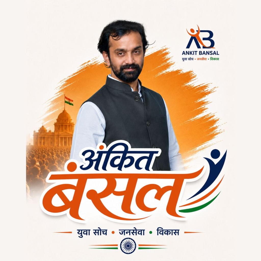 Ankit Bansal — अंकित बंसल — युवा सोच · जनसेवा · विकास